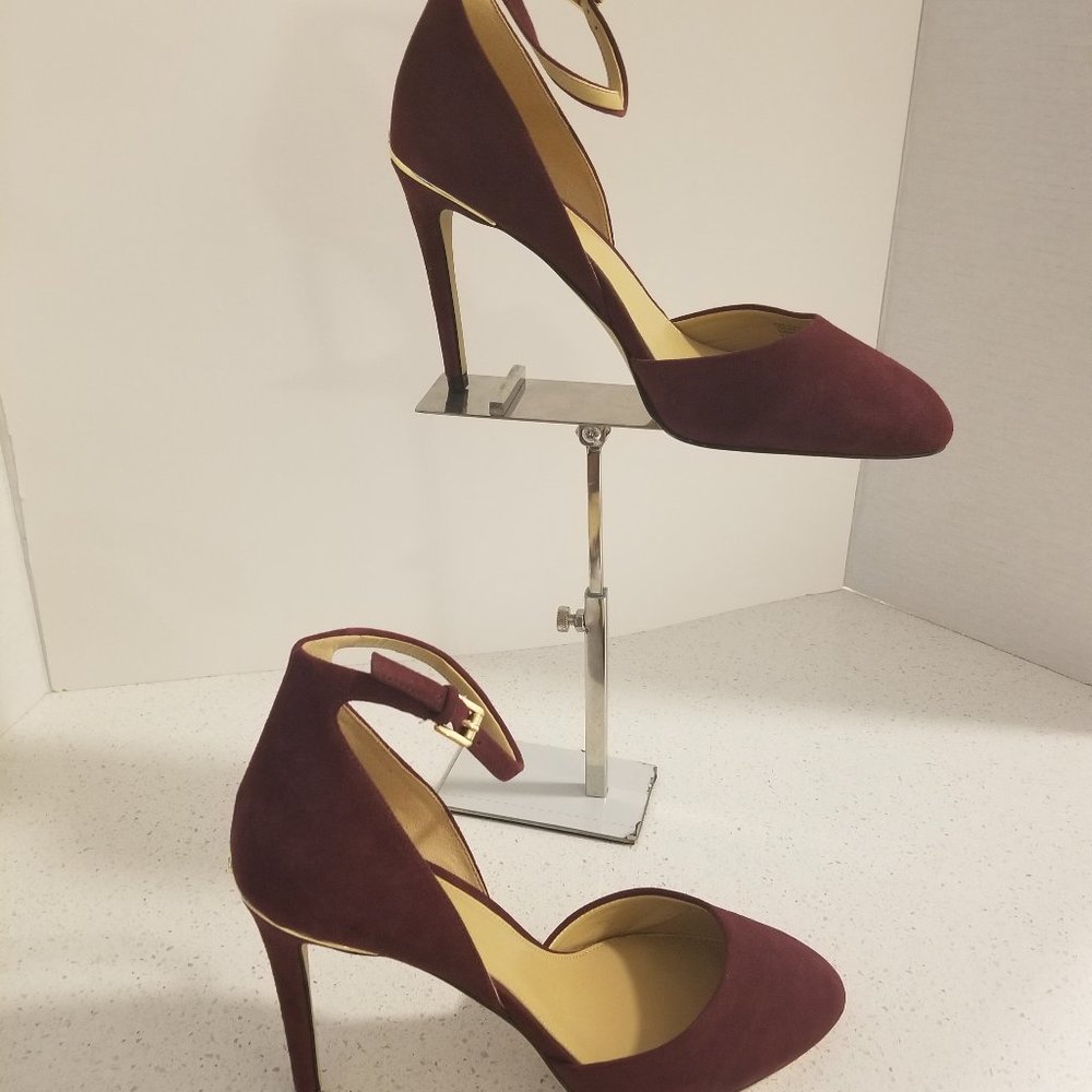 Michael Kors burgundy suede heels